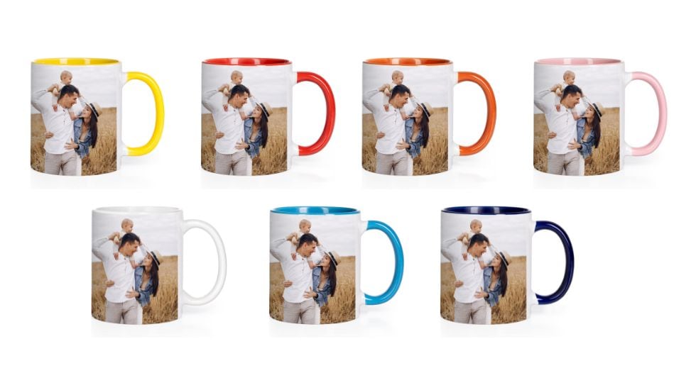 Interior de la taza disponible en diferentes colores.