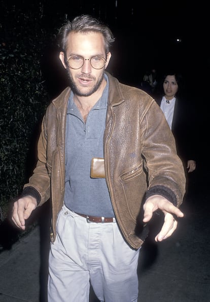 Kevin Costner in Westwood, California, in 1989.