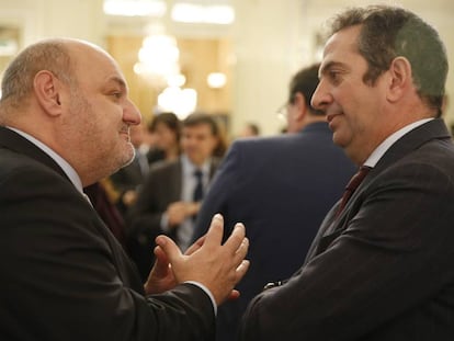 José María Méndez, director de la Ceca, e Íñigo Fernández de Mesa presidente de Rothschild y exsecretario de Estado de Economía.