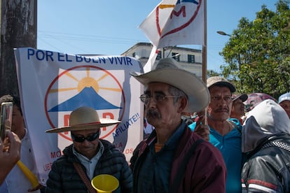 Simpatizantes de Thelma Cabrera durante un mitin en la ciudad de Guatemala. 