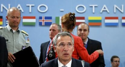 El secretario general de la OTAN, Jens Stoltenberg, en Bruselas. 