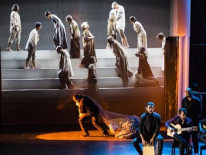Un momento del espectáculo 'La oración flamenca'.