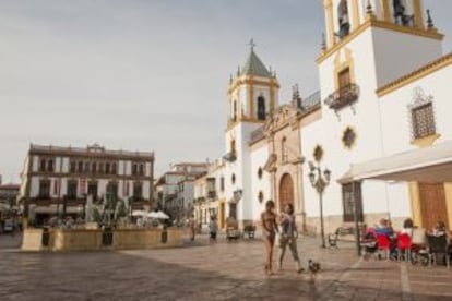 La iglesia del Socorro de Ronda, en la plaza del mismo nombre.