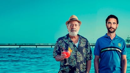 Protagonistas de la película Playa de lobos
