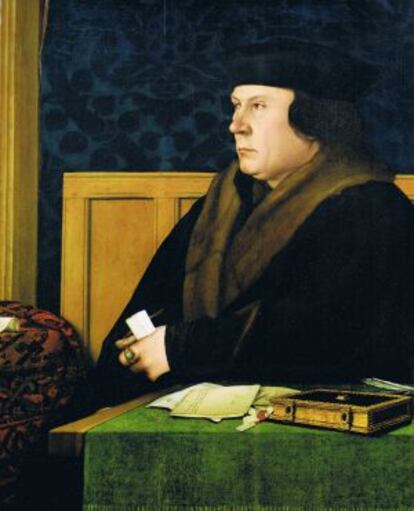 Thomas Cromwell (circa 1533) de Hans Holbein.  