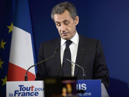 Sarkozy reconoce su derrota este domingo en las primarias.