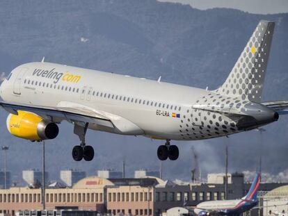 Un avió de Vueling, al Prat.