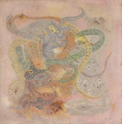 'Sin título (La serpenta)', (1957), obra de Unica Zürn.