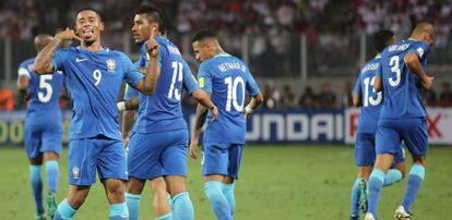 Gabriel Jesus abriu o placar em Lima.