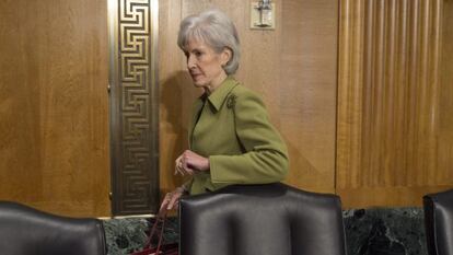 La secretaria de Sanidad de EE UU, Kathleen Sebelius.