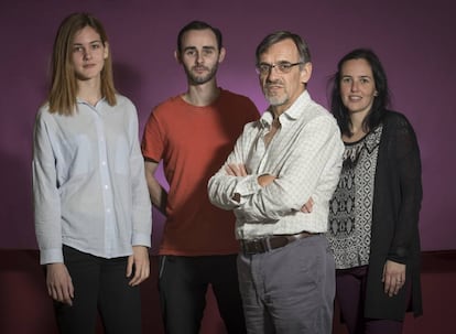 Left to right: Irene Millán, Isidoro Cobo, Paco Real and Irene Felipe.