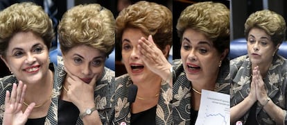 Dilma Rousseff no Senado.