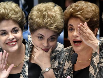 Dilma Rousseff no Senado.