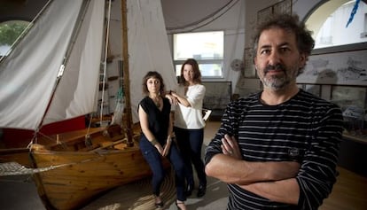 Xavi del Senyor, Eva Mestre y Patricia González, autores del documental.