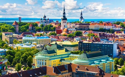 Centro histórico de Tallin, en Estonia.