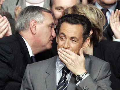 Nicolas Sarkozy,  durante un acto electoral el pasado viernes en Poitiers.