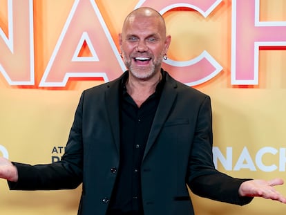 Nacho Vidal en el estreno de la serie 'Nacho', de Atresplayer Premium, en Cines Capitol, el 1 de marzo de 2023 en Madrid.