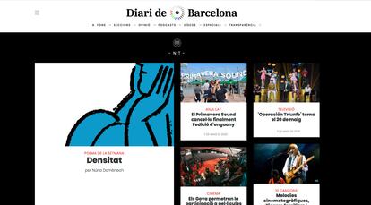 Versión 'online' del 'Diari de Barcelona' creada por estudiantes y profesores de la UPF.