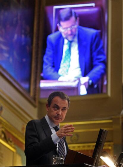 José Luis Rodríguez Zapatero, en un momento de su discurso