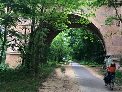 Washington. Rock Creek Park,  paraíso de runners y ciclistas. 