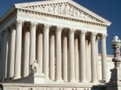 Fachada del Tribunal Supremo de Estados Unidos.