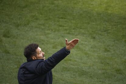 El entrenador argentino del Atlético de Madrid, Diego Simeone.