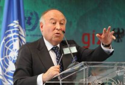 El presidente ejecutivo del Banco de Desarrollo de América Latina (CAF), Enrique García. EFE/Archivo