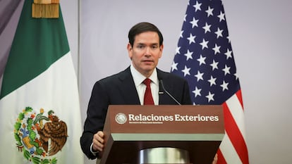 Marco Rubio, en Ciudad de México, este miércoles.