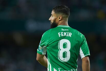 Nabil Fekir, en el partido de Liga contra el Getafe celebrado en el Benito Villamarín.