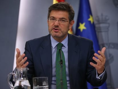 El ministre de Justícia, Rafael Catalá.