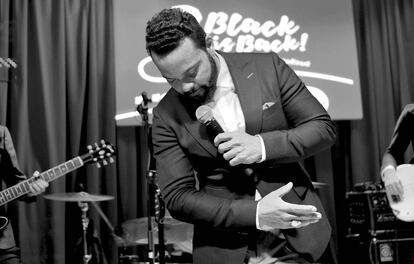 El cantante Myles Sanko en un concierto en Madrid.