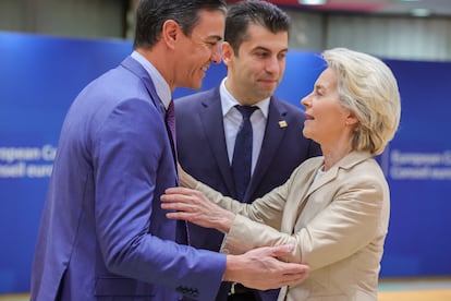 Pedro Sanchez y Ursula von der Leyen