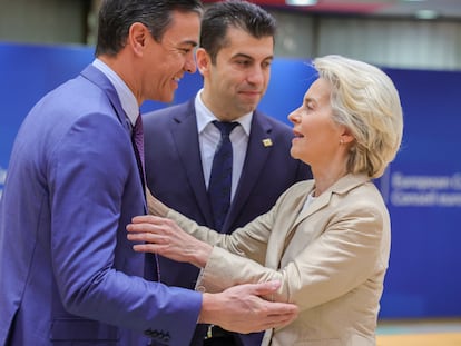 Pedro Sanchez y Ursula von der Leyen