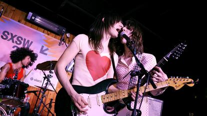 Los hermanos D'Addario (Brian y Michael) tocando con su banda, The Lemon Twigs, en Austin, en el festival SXSW, el pasado 15 de marzo.