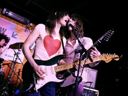 Los hermanos D'Addario (Brian y Michael) tocando con su banda, The Lemon Twigs, en Austin, en el festival SXSW, el pasado 15 de marzo.