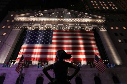 Fachada de la Bolsa de Nueva York.