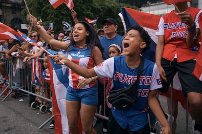 El desfile del día nacional de Puerto Rico, el 9 de junio en Nueva York.