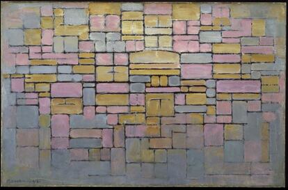 Piet Mondrian, Composición número V, 1914. MoMA.