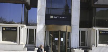 Vista de la sede de Banco de Madrid en la capital madrile&ntilde;a. EFE/Archivo