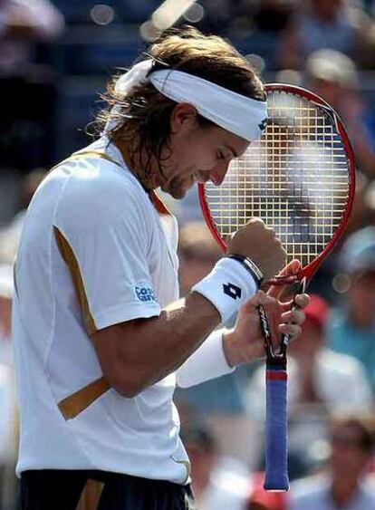 Ferrer celebra su victoria.