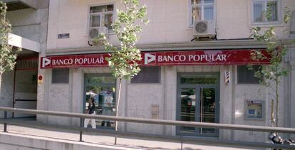 Una sucursal del Banco Popular en Madrid