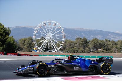 Nicholas Latifi, de Williams, rodaba este domingo en el circuito Paul Ricard. 
