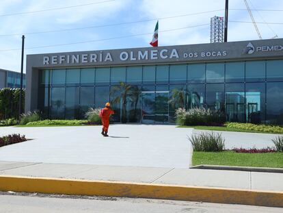 La entrada a la refinería de Dos Bocas, en Tabasco (México), en una imagen de archivo.