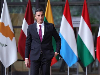 El presidente del Gobierno de España en funciones, Pedro Sanchez, este jueves en Bruselas.