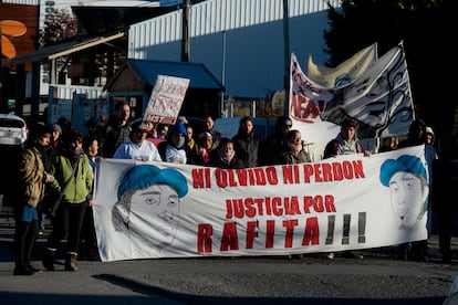 Marcha para pedir justicia por Rafael Nahuel, en 2018.