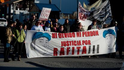 Marcha para pedir justicia por Rafael Nahuel, en 2018.
