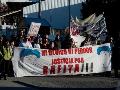 Marcha para pedir justicia por Rafael Nahuel, en 2018.