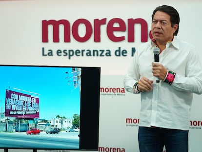 Mario Delgado, dirigente nacional de Morena, habla de las elecciones estatales que se llevarán a cabo en Aguascalientes, Durango, Hidalgo, Oaxaca, Quintana Roo y Tamaulipas.