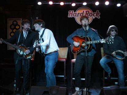 Concierto del grupo inglés The Bootleg Beatles, banda tributo a The Beatles, en Madrid.