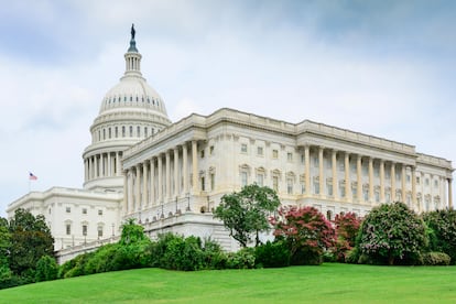 El edificio del Capitolio de los Estados Unidos, de estilo neoclsico, en Washington D.C.